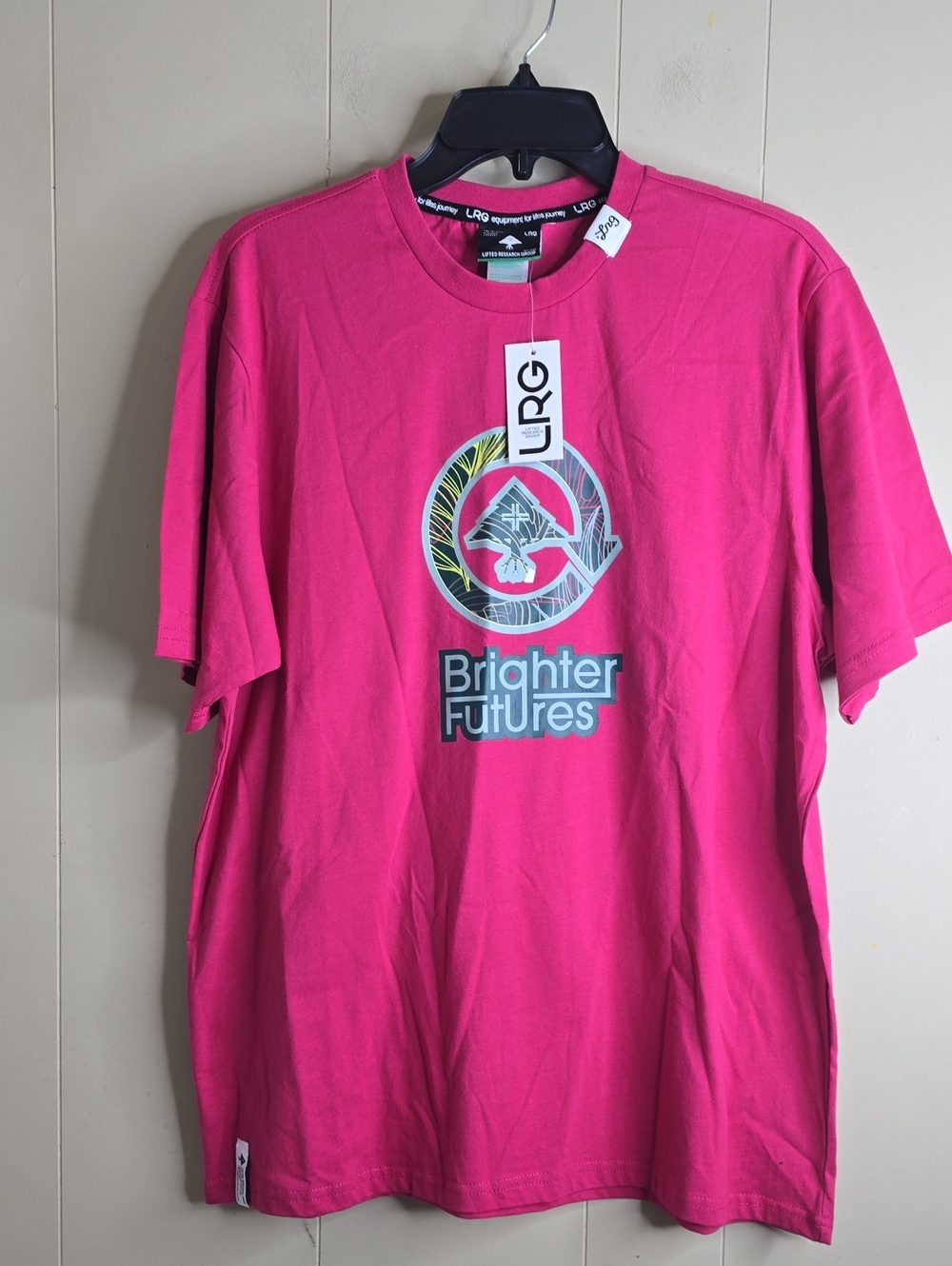 LRG Cycle Future Knit Shirt Magenta Size Medium